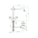Смеситель FIORE Margot Sky 01ZZ0625 бронза