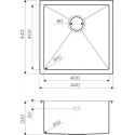 Кухонная мойка OMOIKIRI Taki 44-U/IF-GM (4973521)