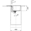 Кухонная мойка FRANKE Urban UBG 611-62 черный матовый (114.0696.197)