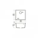 Кухонная мойка OMOIKIRI Bosen 44-U-WH (4993598)
