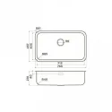 Кухонная мойка OMOIKIRI Omi 76-U/I-IN (арт.4993500)