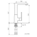 Смеситель для мойки ZIGMUND & SHTAIN zs 0700(индийская ваниль)