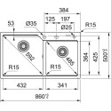 Кухонная мойка FRANKE UBG 620-86 оникс (114.0582.291)