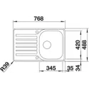 Кухонная мойка BLANCO lantos 45 s-if compact (519059)