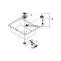 Кухонная мойка GROHE K700 черный гранит 31655AP0