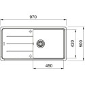 Кухонная мойка FRANKE BFG 611-97 белый (114.0276.119)