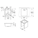 Кухонная мойка GRANULA ST-4202 базальт