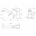 Смеситель OMOIKIRI Tateyama-S-CA/латунь/гранит/карамель 4994174