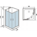 Душевая кабина WELTWASSER WW500 Laine 901