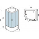 Душевая кабина WELTWASSER WW500 Halle 1004