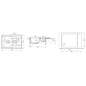 Кухонная мойка DR.GANS Астра (760х510х217) Серый (25.065.D0760.408)
