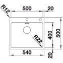 Кухонная мойка BLANCO andano 500-if/a (519556)