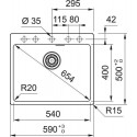 Кухонная мойка FRANKE MRG 610-54 черный матовый (114.0696.194)