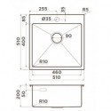 Кухонная мойка OMOIKIRI Akisame 51-GB (4997013)