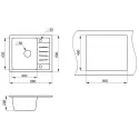 Кухонная мойка GRANULA ST-5803 базальт