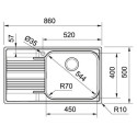 Кухонная мойка FRANKE SRX 611-86 (101.0356.881)