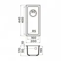 Кухонная мойка OMOIKIRI Bosen 20-U-GR (4993537)