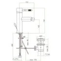 Смеситель FIORE XENON 44BL5371 черный