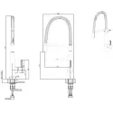 Смеситель ELLECI P 01 Cromato