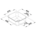 Кухонная мойка BLANCO supra 340-u (518199)