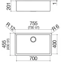 Кухонная мойка BARAZZA 1QR70I