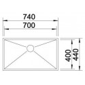 Мойка BLANCO 521593 BLANCO ZEROX 700-U нерж. сталь зеркальная полировка