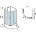 Душевая кабина WELTWASSER WW500 Halle 1001