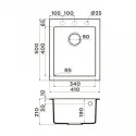 Кухонная мойка OMOIKIRI Bosen 41-GR (4993543)