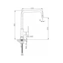 Смеситель TIMO Saona 2306F сhampagne