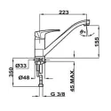 Смеситель TEKA ms1 хром (40911302)