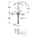 Смеситель GROHE minta хром 32488000