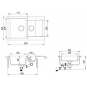 Мойка кухонная TEKA Clivo 60 B-TQ топаз (art.40148022)