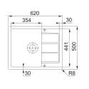 Кухонная мойка FRANKE S2D 611-62/500 цвет оникс