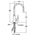 Смеситель для мойки TEKA vtk 938 chrome (art.249380210)