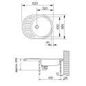 Мойка FRANKE 114.0263.467 rog 611c 3.5 ,ст.вент,оникс