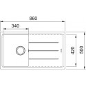 Кухонная мойка FRANKE BFG 611-86 бежевый (114.0370.206)