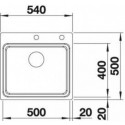 Кухонная мойка BLANCO ETAGON 500-IF/A нержавеющая сталь зеркальная полировка 521748