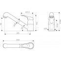 Смеситель OMOIKIRI Tateyama-S-BL/латунь/гранит/черный 4994136