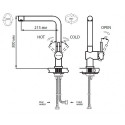 Смеситель OMOIKIRI akashi-s oak-cr-35-s