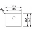 Кухонная мойка BLANCO CLARON 500-U 521577 нерж. сталь