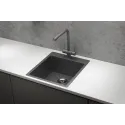 Кухонная мойка GRANULA GR-4600 графит/матовый