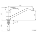 Смеситель ZIGMUND SHTAIN ZS 0200 топленое молоко