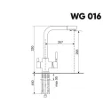 Смеситель WEISSGAUFF WG 01608 Anthracite