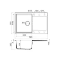Кухонная мойка OMOIKIRI Daisen 78T-BE (арт.4993521)
