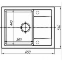 Кухонная мойка DR.GANS Техно (650х510х217) Терра (25.030.C0650.405)