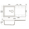 Кухонная мойка OMOIKIRI Sakaime 100-BL (4993884)