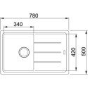 Кухонная мойка FRANKE bfg 611 basis (114.0259.920) графит фрагранит