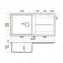 Кухонная мойка OMOIKIRI Sumi 100A-WH (4997108)