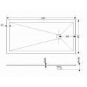 Поддон GROSSMAN GR-S190120Q 90х120х2,5 см белый