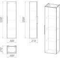 Пенал GROSSMAN ФОРТА 30 см темный дуб 3030052